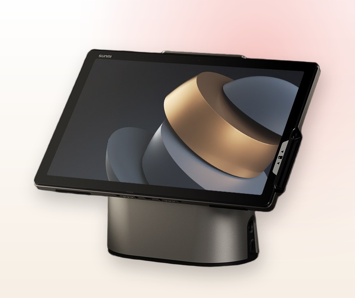 Sunmi CPad PAY all-in-one NFC and EMV payment terminal on its stand