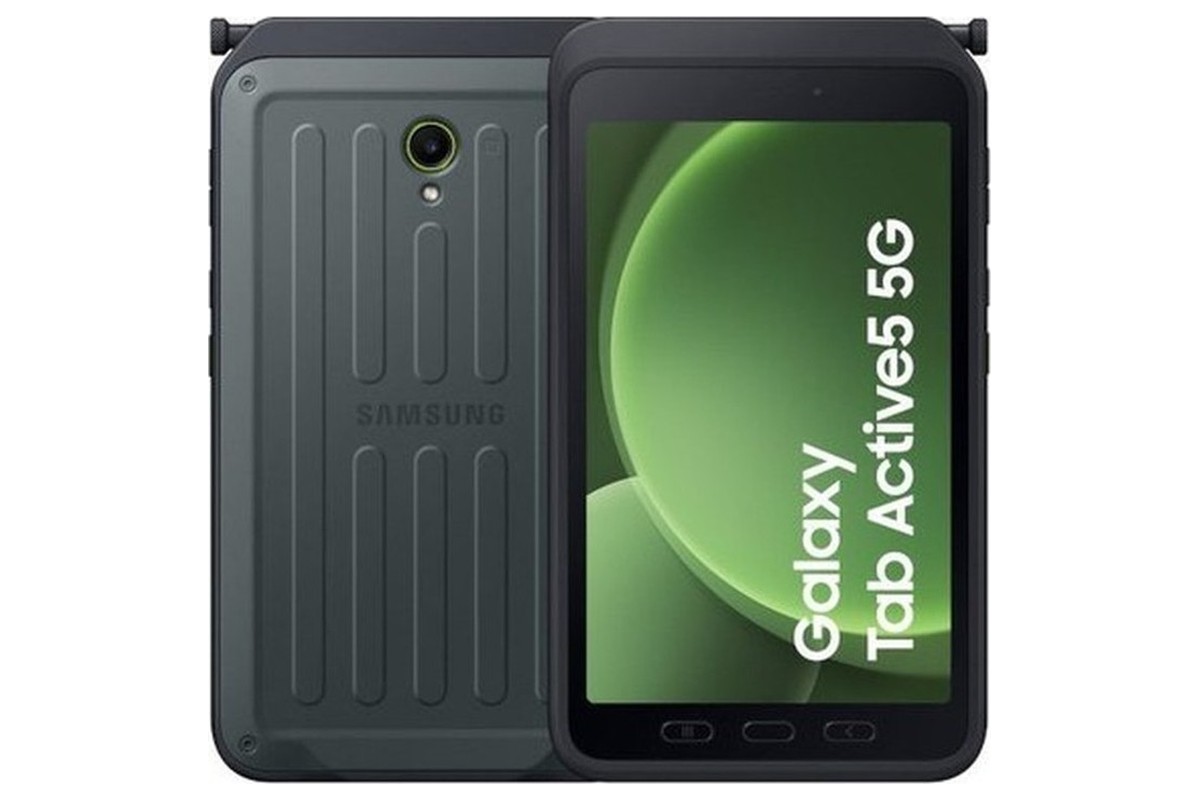 Samsung Galaxy Tab Active5 rugged tablet, front and back