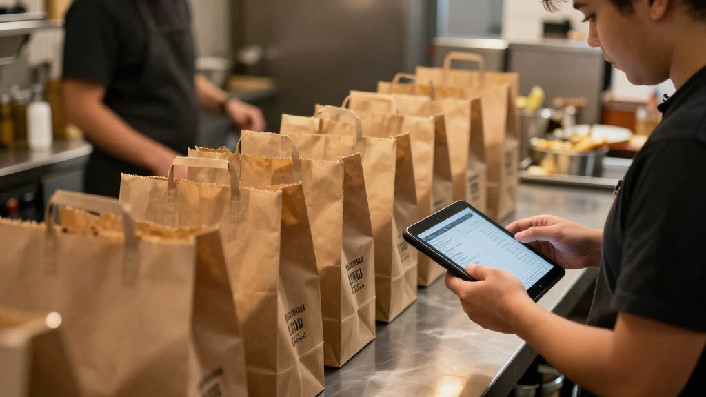 A real DoorDash business taking a call while KwickPhone answers