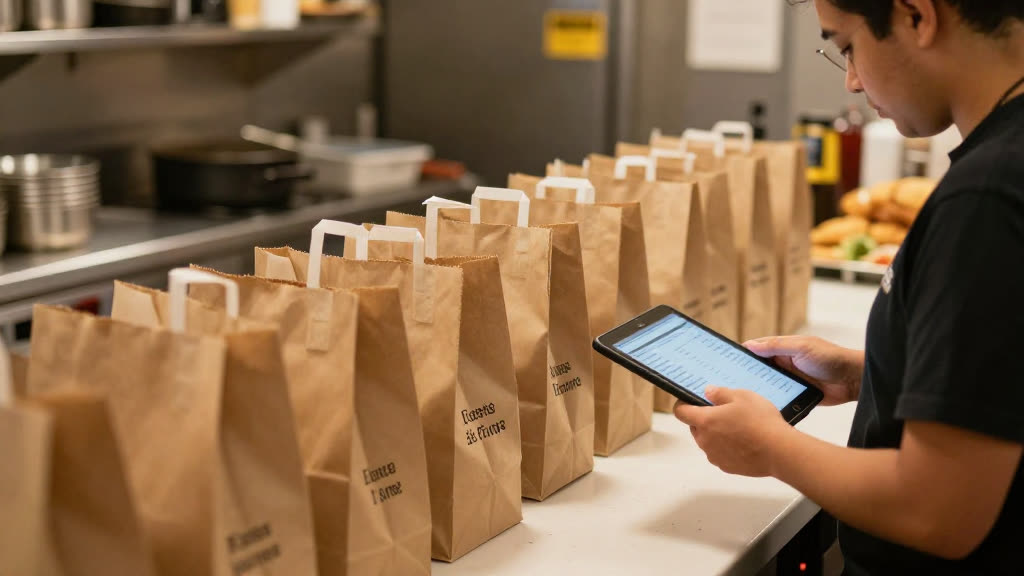 A real Grubhub business taking a call while KwickPhone answers