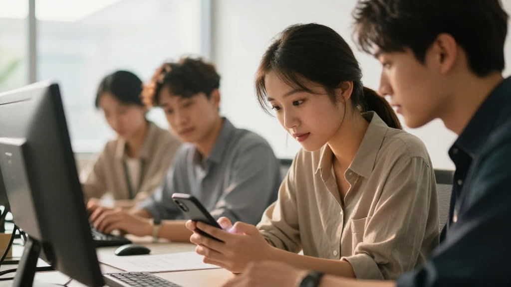 A real Microsoft Teams business taking a call while KwickPhone answers