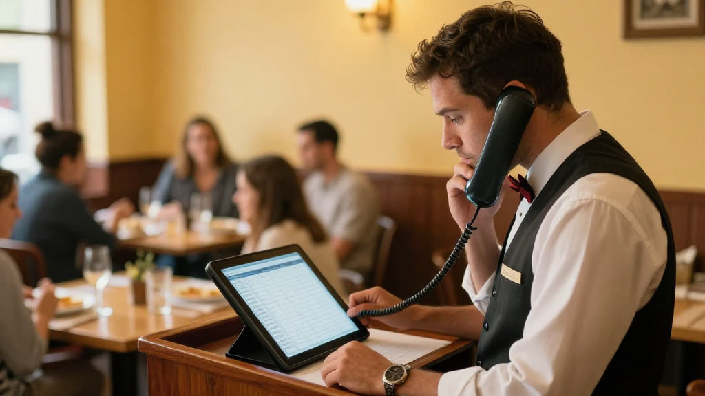 A real Outlook Calendar business taking a call while KwickPhone answers
