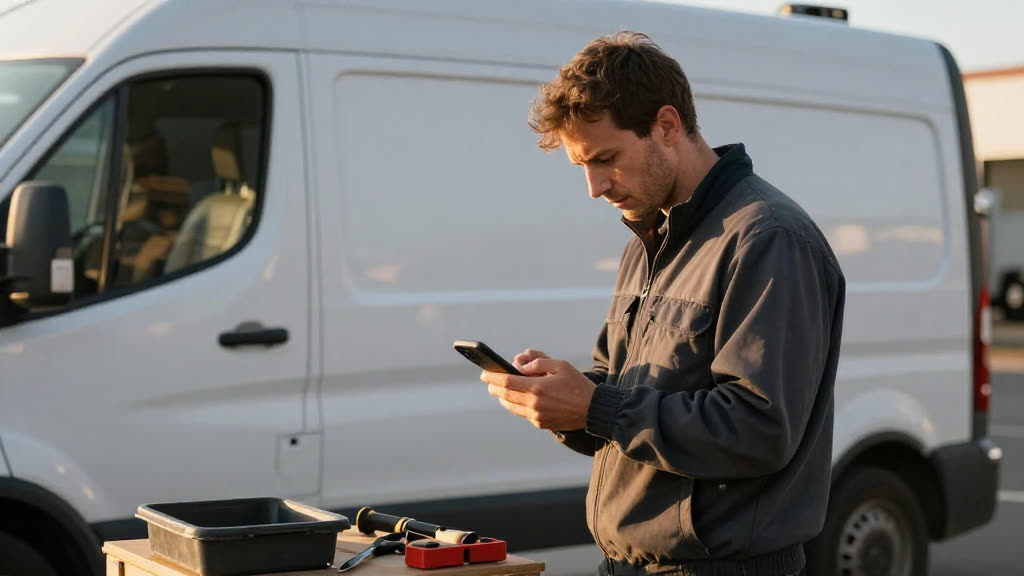 A real ServiceTitan business taking a call while KwickPhone answers