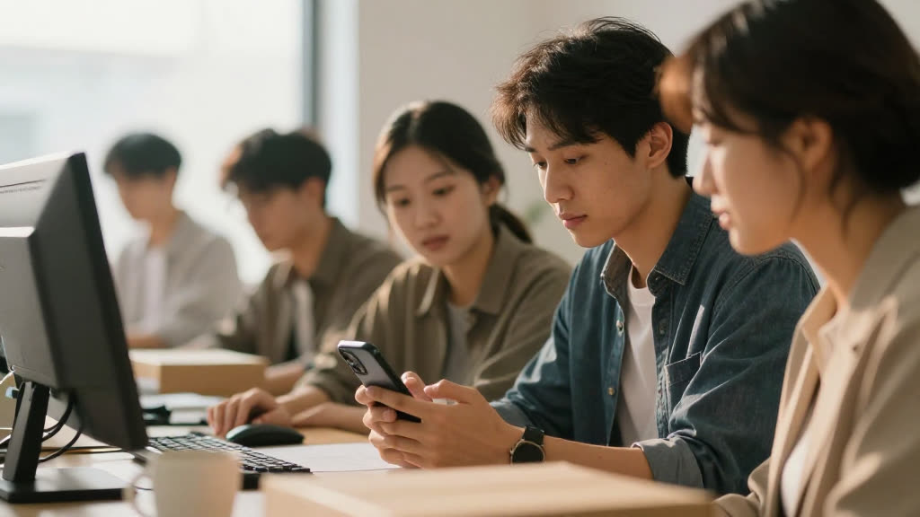 A real Slack business taking a call while KwickPhone answers