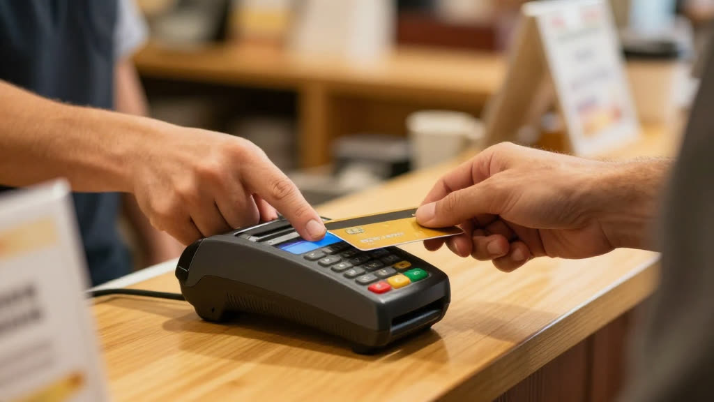 A real Stripe Reader business taking a call while KwickPhone answers