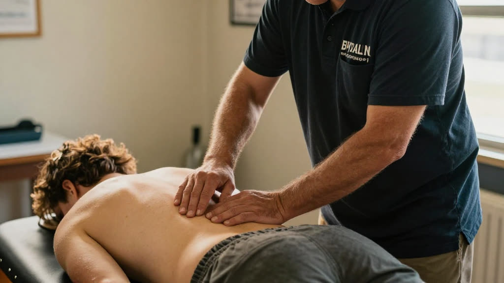 A Chiropractic Office at work while the phone rings — KwickPhone answers it