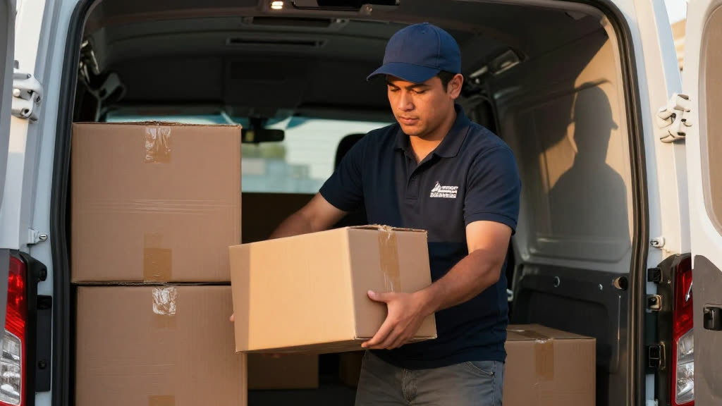 A Courier / Delivery at work while the phone rings — KwickPhone answers it