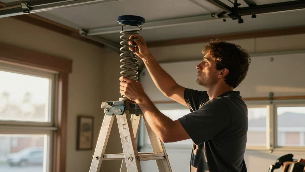A Garage Door at work while the phone rings — KwickPhone answers it