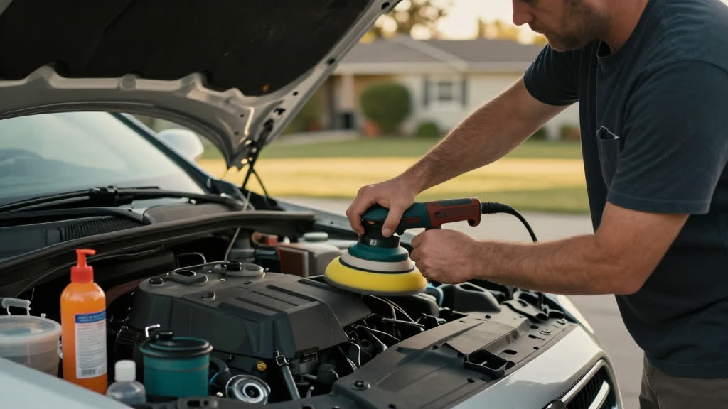A Mobile Auto Detailing at work while the phone rings — KwickPhone answers it