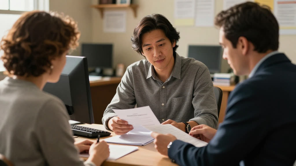 A Mortgage Broker at work while the phone rings — KwickPhone answers it