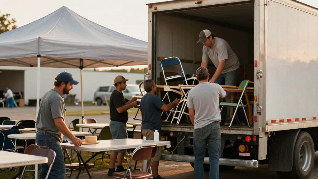 A Party Rental at work while the phone rings — KwickPhone answers it