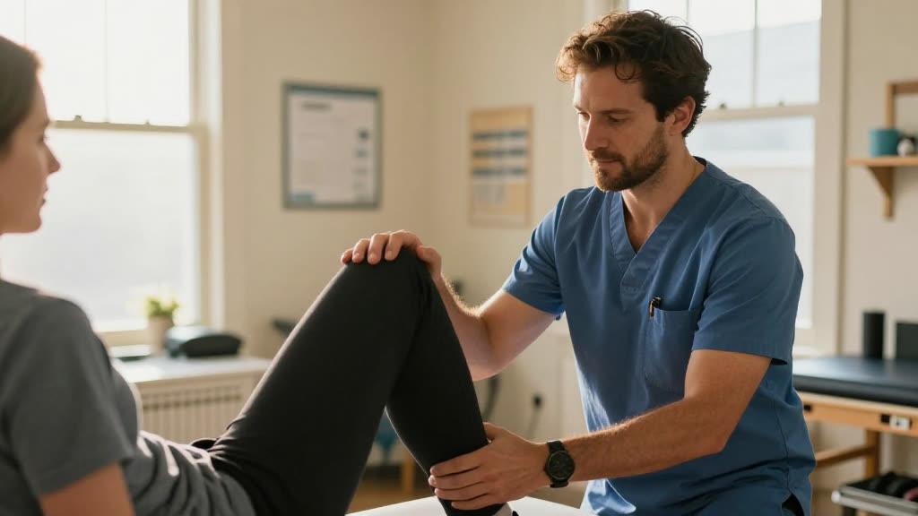 A Physical Therapy at work while the phone rings — KwickPhone answers it
