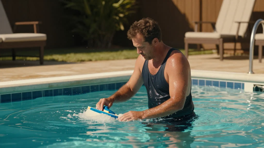 A Pool Service at work while the phone rings — KwickPhone answers it