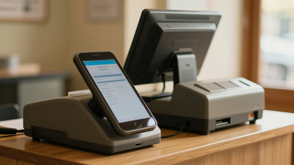 Your whole front desk — or wired into the POS you already run.
