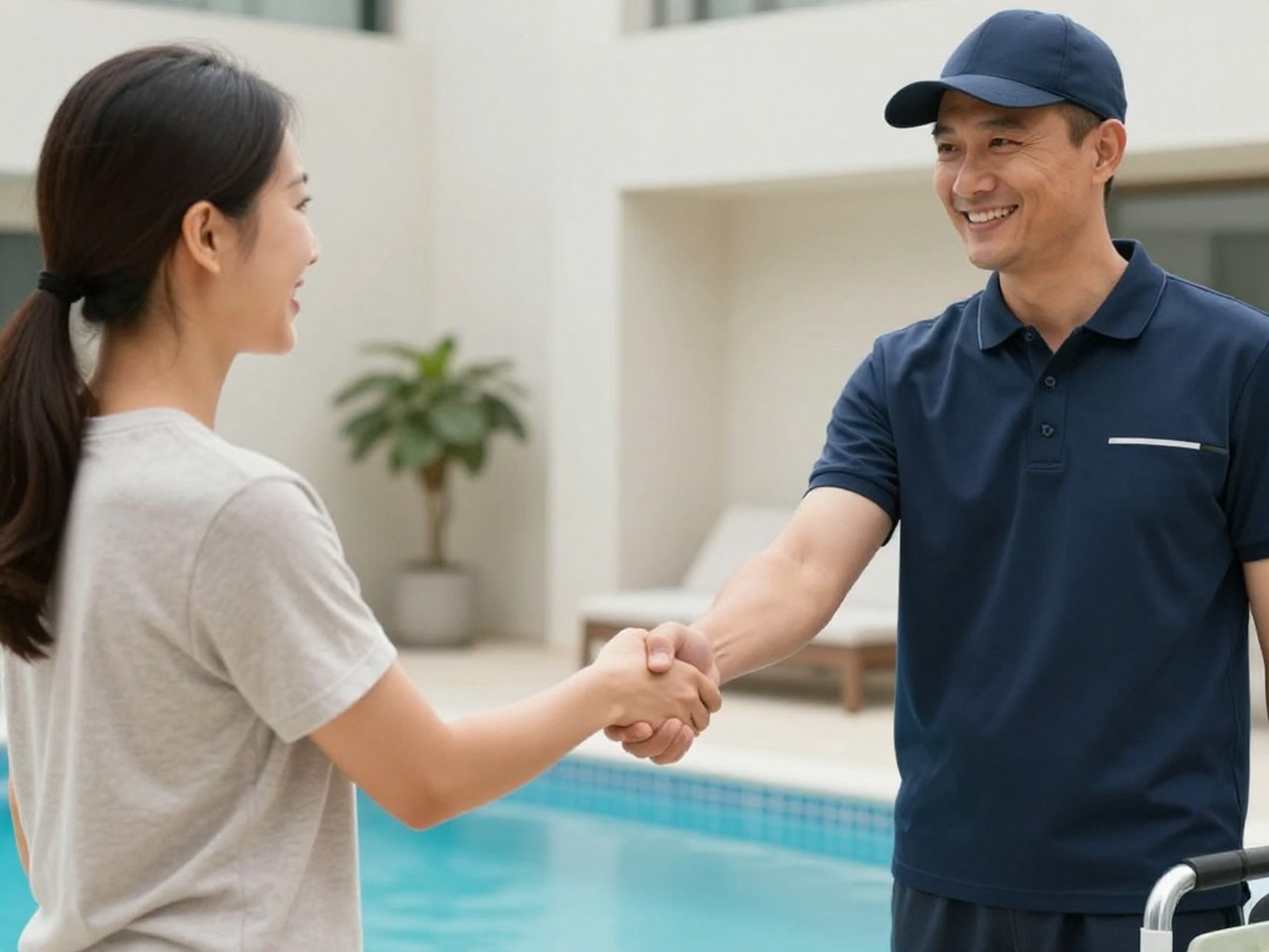 KwickPhone booking a pool techs job and writing it into the system KwickPhone booking a pool techs job and writing it into the system