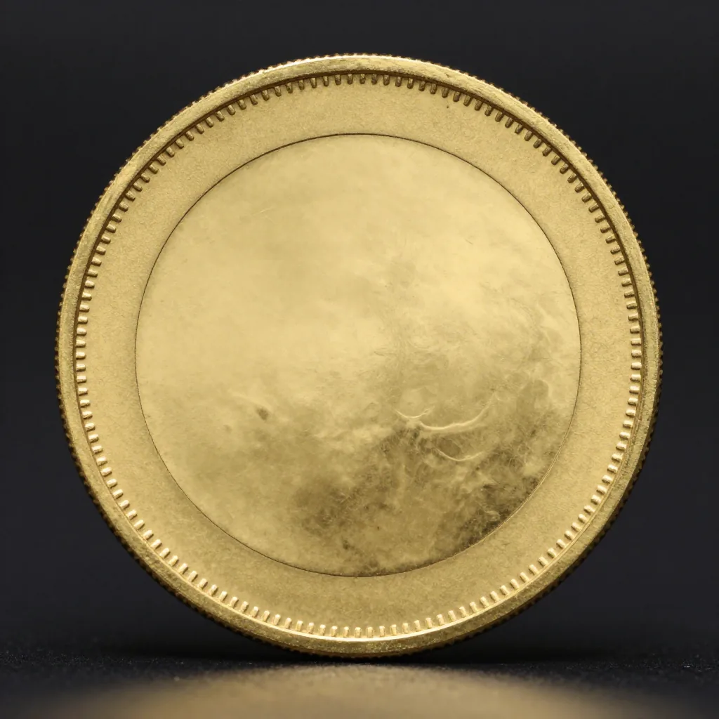 A gold coin engraved: Powered by KwickPhone